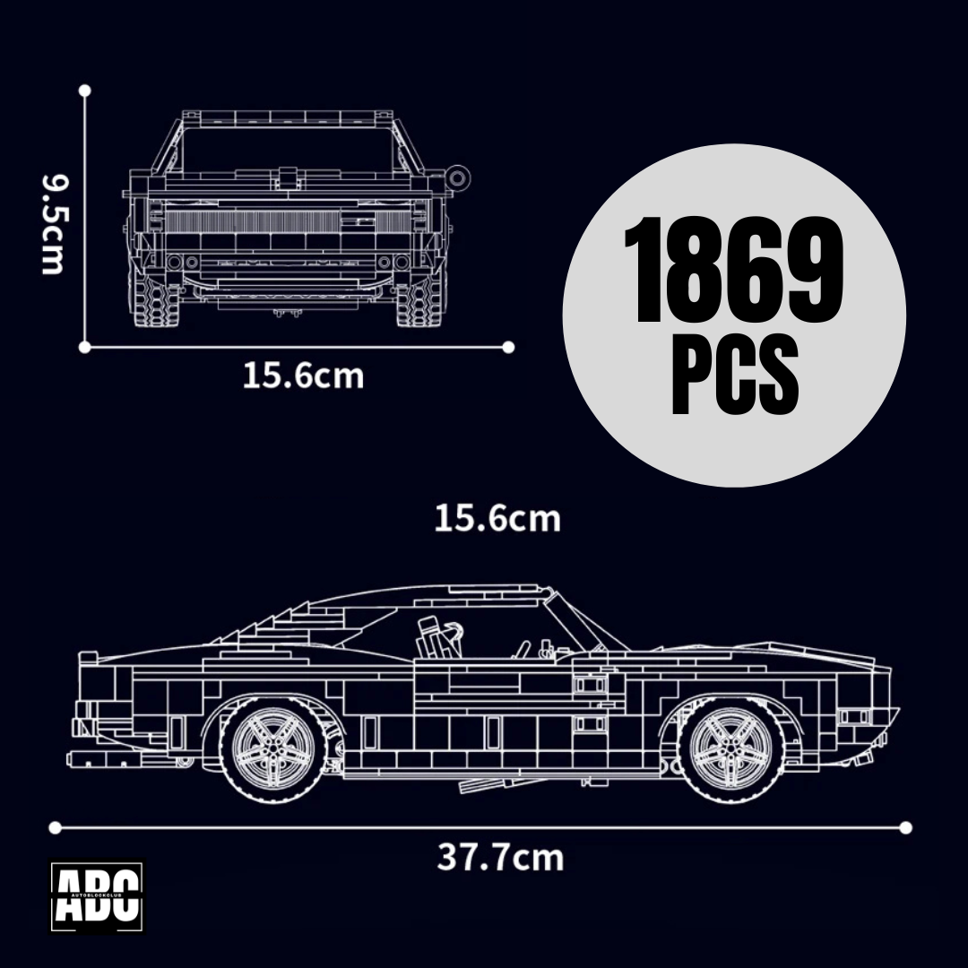 American V8 Legend Drag Monster | 1869pcs