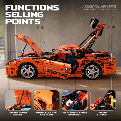 Toyota Supra A80 2JZ 1:8 | 4.508pcs