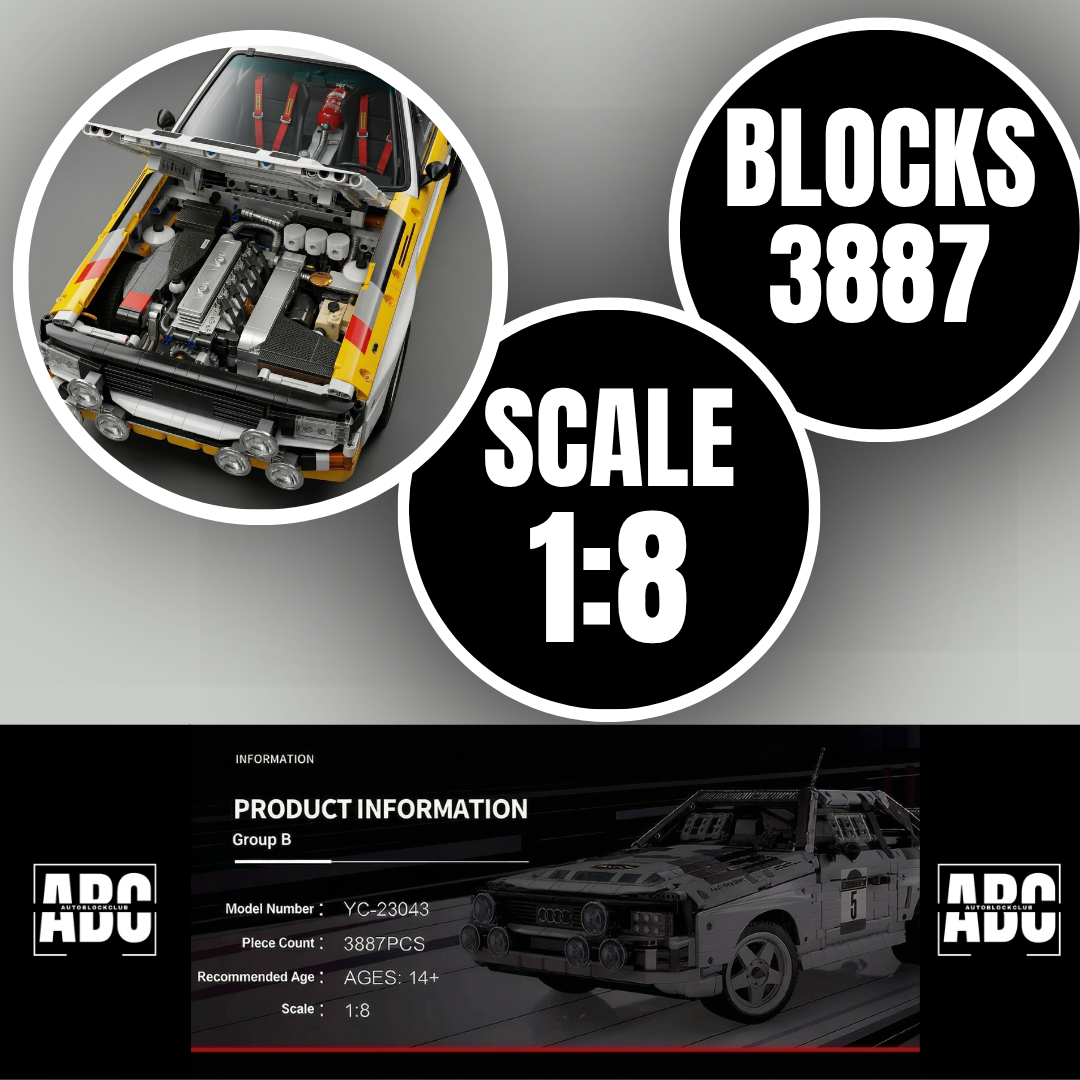 SPORT QUATTRO Legend Rally Car | 3887 pcs