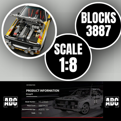 SPORT QUATTRO Legend Rally Car | 3887 pcs