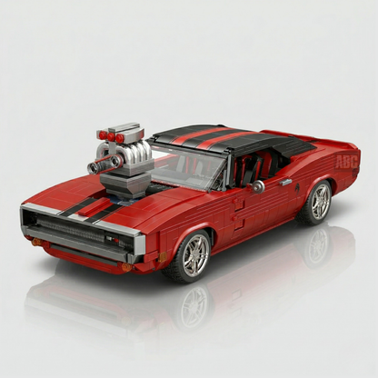 American V8 Legend - Charger Drag Monster | 1869pcs