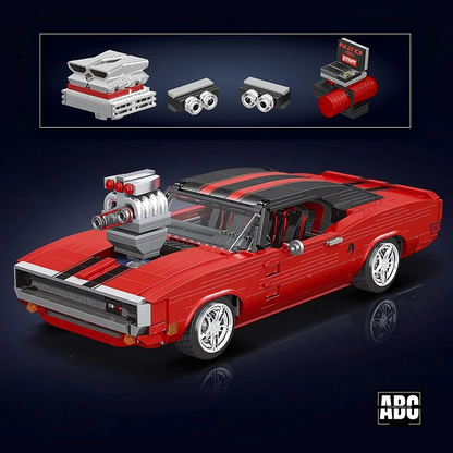 American V8 Legend - Charger Drag Monster | 1869pcs