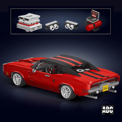American V8 Legend - Charger Drag Monster | 1869pcs